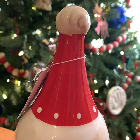 Johanna Parker Nostalgic Santa Bell Christmas decorations NIB RED WHITE - Picture 8 of 9